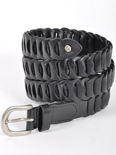 Linda leather link belt