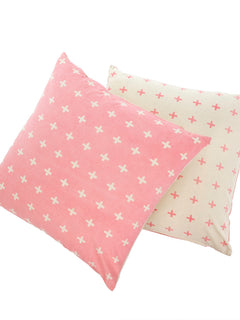 Pink Swiss Cross pillow
