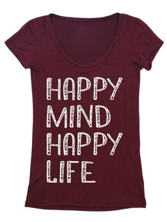 Happy Mind Happy Life Tee
