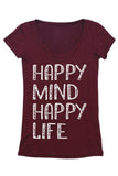 Happy Mind Happy Life Tee