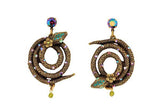Coiled Serpent Earrings