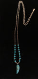 Zuni Feather Blues Necklace