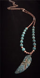 Zuni Feather Blues Necklace